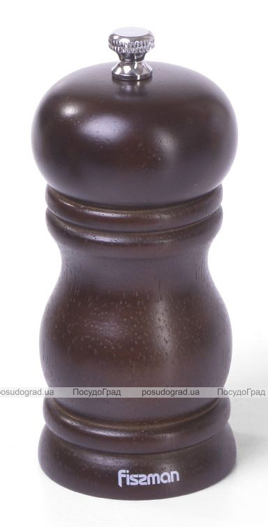 Млин для спецій (перцемолка) Fissman Spice Rossey 11х5см, корпус темне дерево