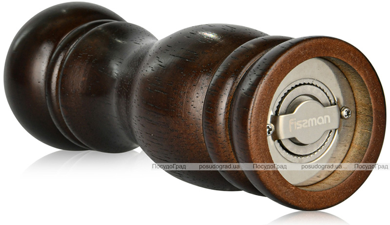 Млин для спецій (перцемолка) Fissman Spice Rossey 16.5х5см, корпус темне дерево