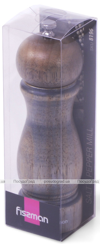 Млин для спецій (перцемолка) Fissman Spice Julie 11х5см, дерев'яний корпус