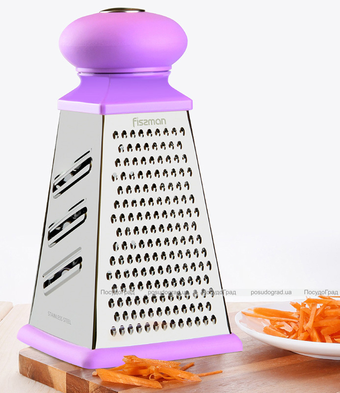 Терка 4-х гранная Fissman Meotida Pyramida 21см с пластиковой ручкой