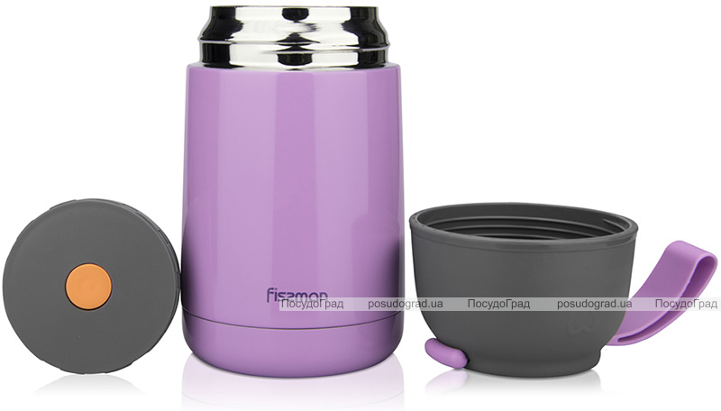 Термос пищевой Fissman Hotmeal 620мл из нержавеющей стали, лиловый