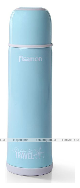 Термос Fissman Ayge Blue 480мл из нержавеющей стали