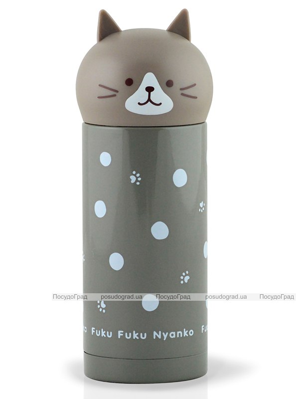 Термос Fissman "Cat Fuku" 250мл серый