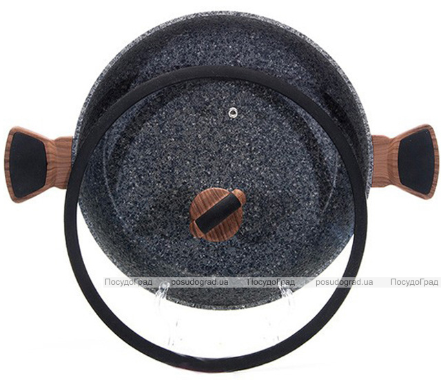 Сотейник Fissman Diamond Grey Ø28см с каменным антипригарным покрытием