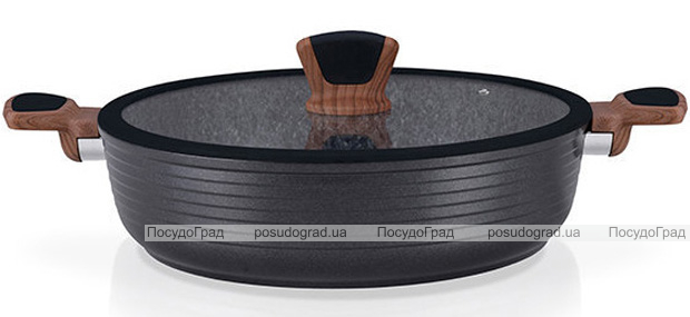 Сотейник Fissman Diamond Grey Ø28см с каменным антипригарным покрытием
