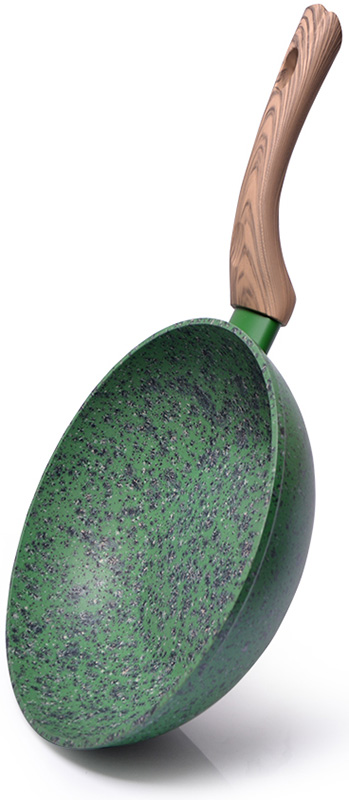 Сковорода-вок Fissman Malachite Ø24см з антипригарним покриттям EcoStone