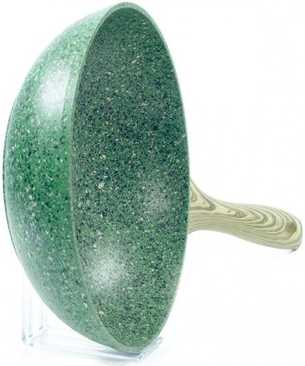 Сковорода-вок Fissman Malachite Ø24см з антипригарним покриттям EcoStone
