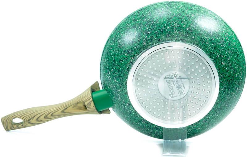 Сковорода-вок Fissman Malachite Ø24см з антипригарним покриттям EcoStone