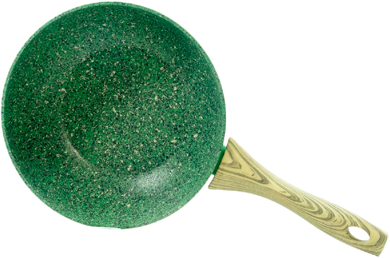 Сковорода-вок Fissman Malachite Ø24см з антипригарним покриттям EcoStone