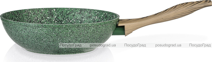 Сковорода-вок Fissman Malachite Ø28см с антипригарным покрытием EcoStone