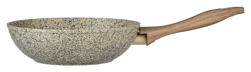 Сковорода-вок Fissman Crema nova Ø24см з керамічним покриттям EcoStone