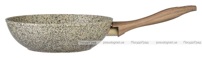 Сковорода-вок Fissman Crema nova Ø24см з керамічним покриттям EcoStone