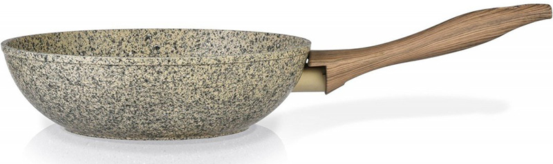 Сковорода-вок Fissman Crema nova Ø28см з керамічним покриттям EcoStone