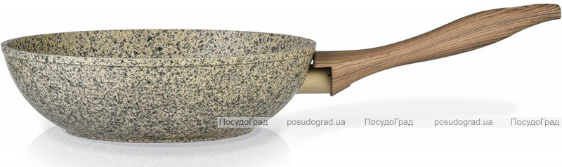 Сковорода-вок Fissman Crema nova Ø28см з керамічним покриттям EcoStone