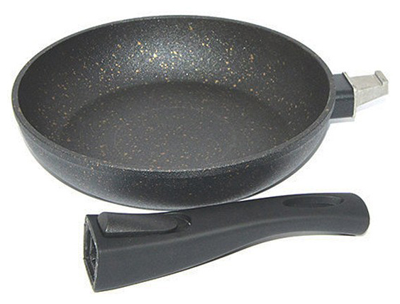 Сковорода Fissman Cosmic Black Ø26см зі знімною ручкою