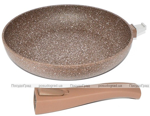 Сковорода Fissman Smoky Stone Ø20см зі знімною ручкою