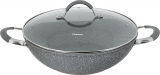 Вок Fissman Iron Stone Ø32х9см зі скляною кришкою