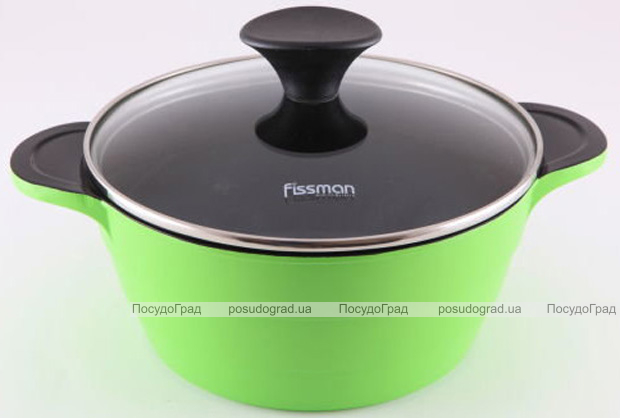 Каструля Fissman Rainbow 2.3л з керамічним антипригарним покриттям