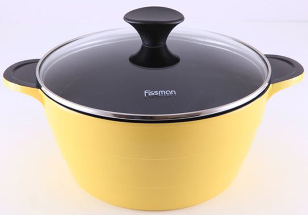 Каструля Fissman Rainbow 3.8л з керамічним антипригарним покриттям