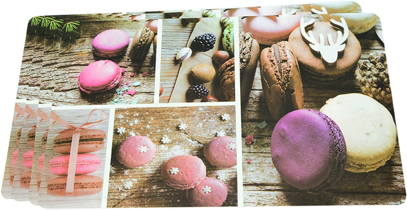 Набір 4 сервірувальних килимка Fissman Macarons 43.5х28.5см, пластик