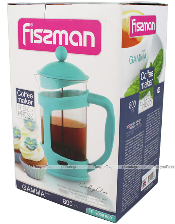 Френч-прес Fissman Gamma 800мл + мірна ложка
