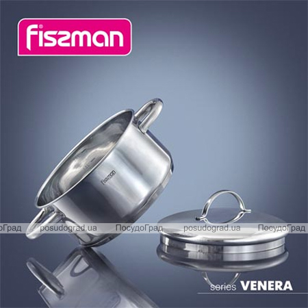 Кастрюля Fissman Venera 5,4л индукционная со стальной крышкой
