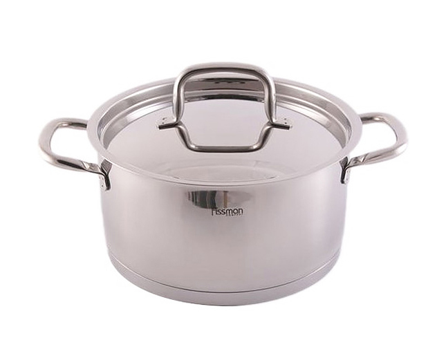 Каструля Fissman WEST 2.2л зі сталевою кришкою