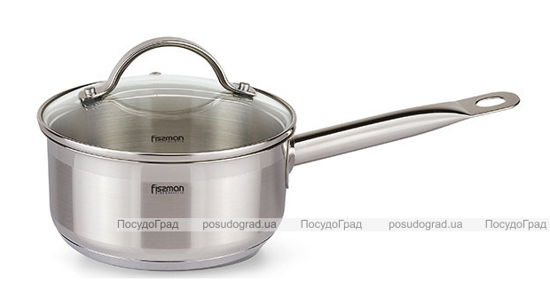 Ковш Fissman Luminosa 1.5л со стеклянной крышкой