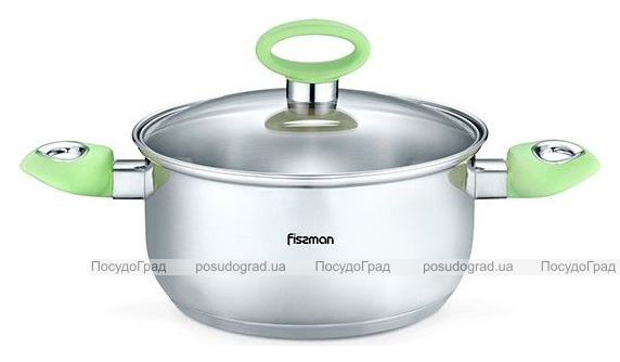 Кастрюля Fissman Janet 3.1л из нержавеющей стали с индукционным дном