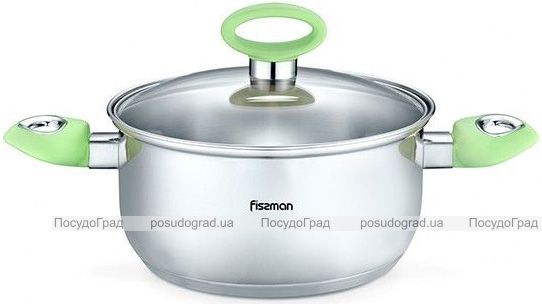 Кастрюля Fissman Janet 6.1л из нержавеющей стали с индукционным дном