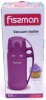 Термос Fissman Purple 600мл зеркальная колба с 2 чашками