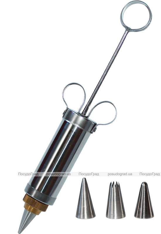 Шприц кондитерський Profi Syringe 3 насадки