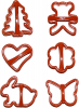 Набір "Різдвяний" для вирубки печива 6 форм