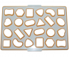 Форма Cookie Cutter для вирубки печива 33х23см 24 осередки