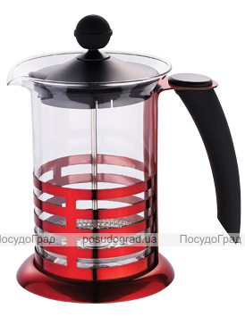 Френч-прес Kaiserhoff 2989 800мл Colored Plunger