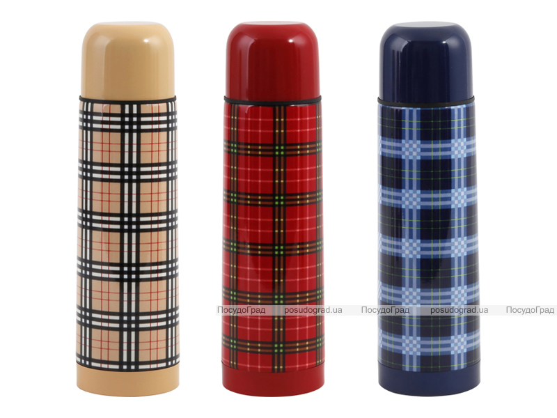 Термос Kaiserhoff "Vacuum Flask" 750мл Шотландка