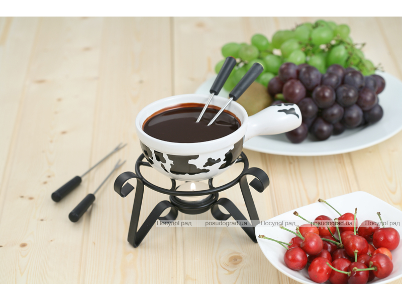Набір для шоколадного фондю Kaiserhoff 6158 Hot Chocolate 6 предметів
