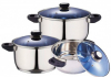 Каструля Kaiserhoff Blue Sky 1,9 л з блакитною скляною кришкою