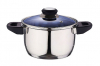 Каструля Kaiserhoff Blue Sky 3,6л з блакитною скляною кришкою