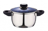 Каструля Kaiserhoff Blue Sky 3,6л з блакитною скляною кришкою