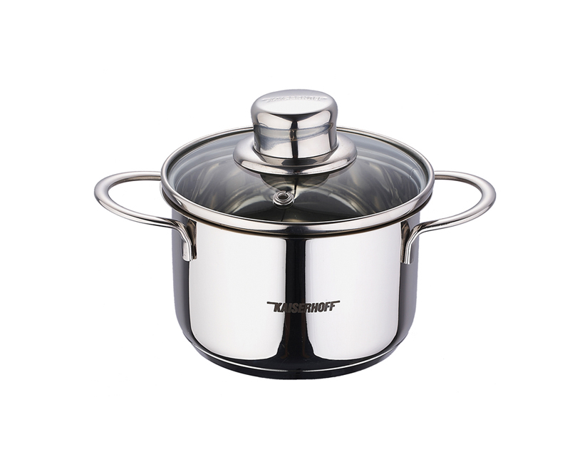 Каструля Kaiserhoff Style Pot Junior 1,2л зі скляною кришкою