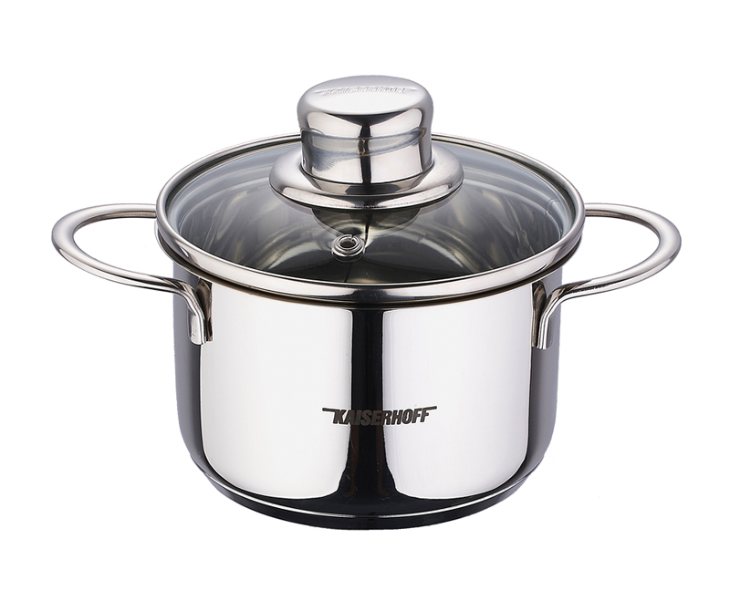Каструля Kaiserhoff Style Pot Junior 3,6л зі скляною кришкою