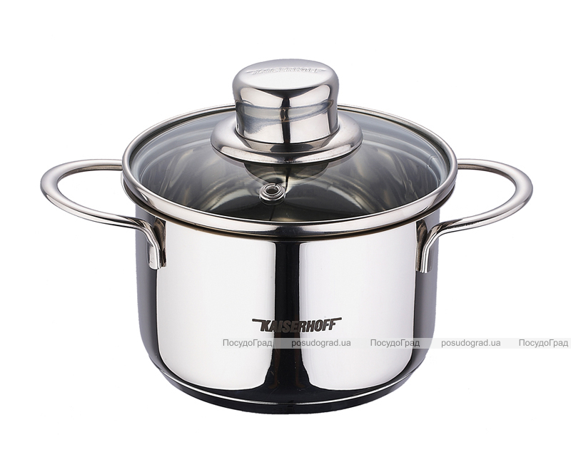 Каструля Kaiserhoff Style Pot Junior 3,6л зі скляною кришкою