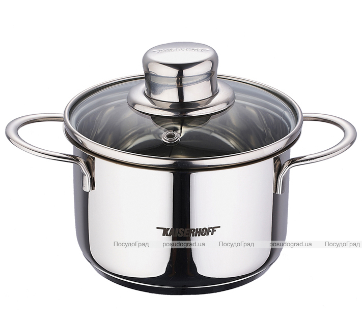 Каструля Kaiserhoff Style Pot Junior 6,1л зі скляною кришкою