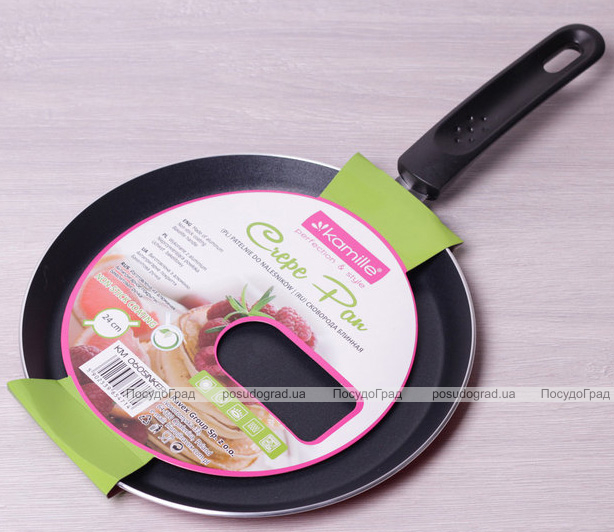 Сковорода для млинців Kamille Crepe Pan Ø24см з керамічним антипригарним покриттям