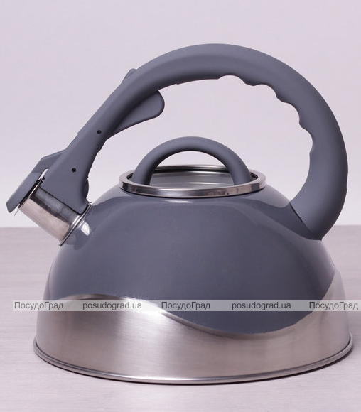 Чайник Kamille Whistling Kettle 3л зі свистком і скляною кришкою