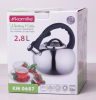 Чайник Kamille Whistling Kettle 2.8л зі свистком і скляною кришкою