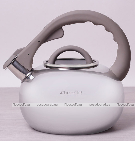 Чайник Kamille Whistling Kettle-I 2.8л зі свистком і скляною кришкою