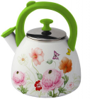 Чайник емальований Kamille Spring Flowers-II 2.8л зі свистком