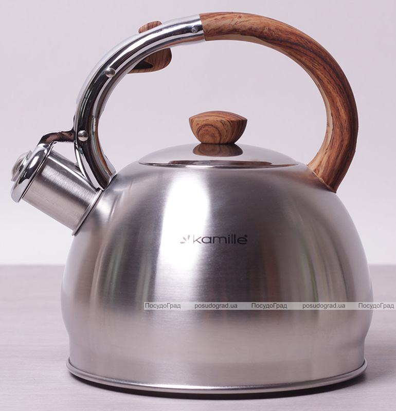 Чайник Kamille Whistling Kettle 2л из нержавеющей стали со свистком